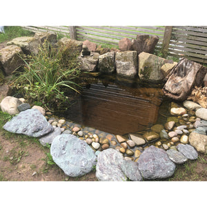 Coir mats and plants for ponds